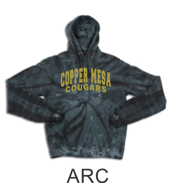 CME Black Tie Dye Hoodie- 4 Designs- Matte or Glitter