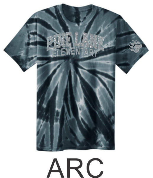 PLE Tie Dye Tee- 4 Designs- Matte and Glitter