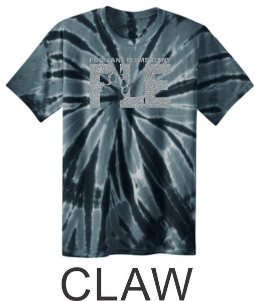 PLE Tie Dye Tee- 4 Designs- Matte and Glitter