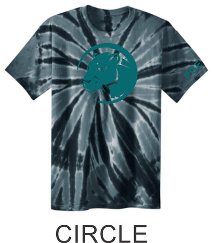 PGE Black Tie Dye Tee- 3 Designs- Matter or Glitter