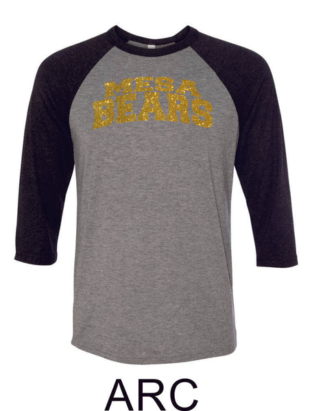 Mesa MS Raglan Unisex T-Shirt- 3 designs- Matte or Glitter