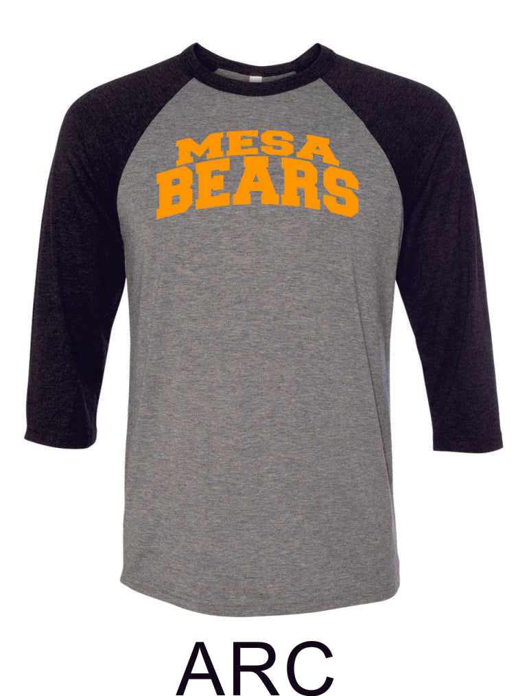 Mesa MS Raglan Unisex T-Shirt- 3 designs- Matte or Glitter