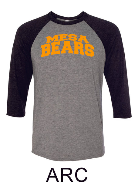 Mesa MS Raglan Unisex T-Shirt- 3 designs- Matte or Glitter