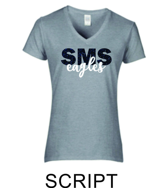 Sierra Ladies Short Sleeve Tee- 4 Designs- Matte or Glitter