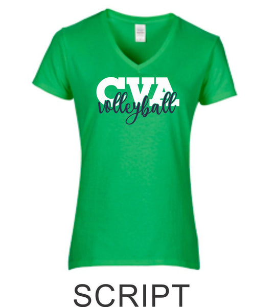 CVA Ladies Short Sleeve Tee in 5 Designs- Matte or Glitter