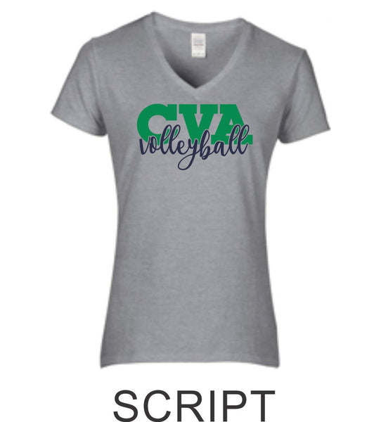 CVA Ladies Short Sleeve Tee in 5 Designs- Matte or Glitter