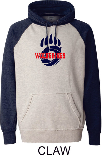 Chap Volleyball Vintage Heathered Hoodie- 3 Designs