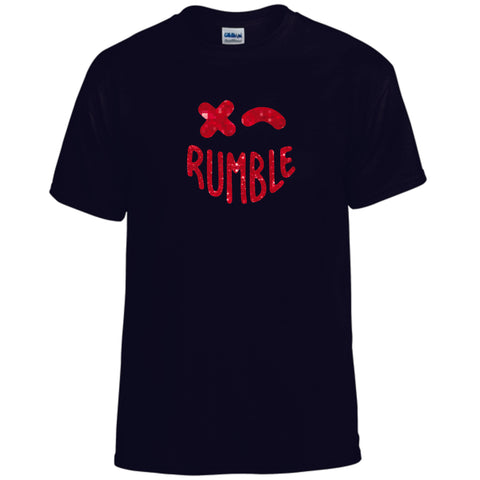Rumble Staff Basic WINKY FACE Tee- Matte or Glitter