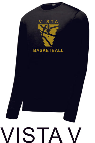 MVHS Basketball Sport Tek Unisex Wicking Long Sleeve Tee