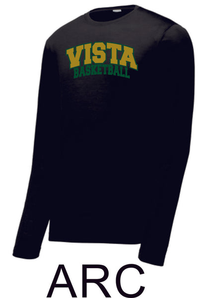 MVHS Basketball Sport Tek Unisex Wicking Long Sleeve Tee
