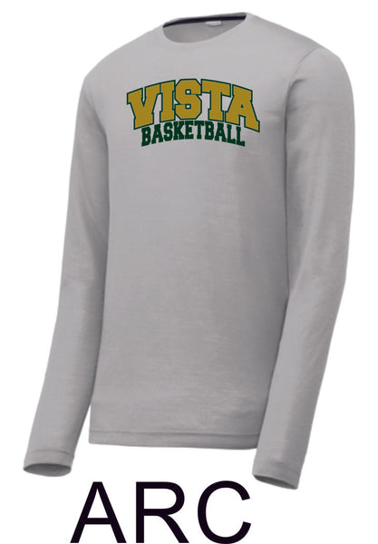 MVHS Basketball Sport Tek Unisex Wicking Long Sleeve Tee