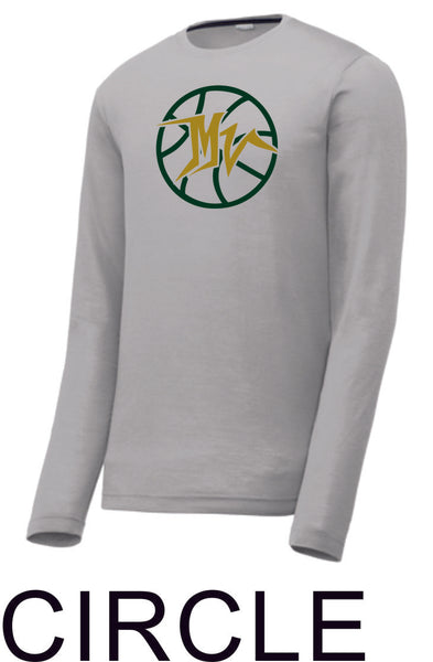 MVHS Basketball Sport Tek Unisex Wicking Long Sleeve Tee