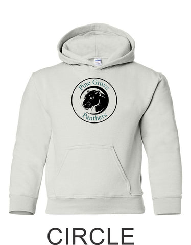 PGE White Hooded Sweatshirt- 4 Designs- Matte and Glitter