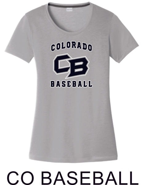 CO Baseball Ladies Wicking Tee- 7 designs