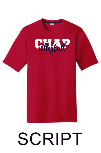 Chap Volleyball Sport-Tek Unisex Wicking Tee -4 designs