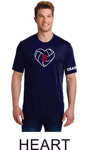 Chap Volleyball Sport-Tek Unisex Wicking Tee -4 designs