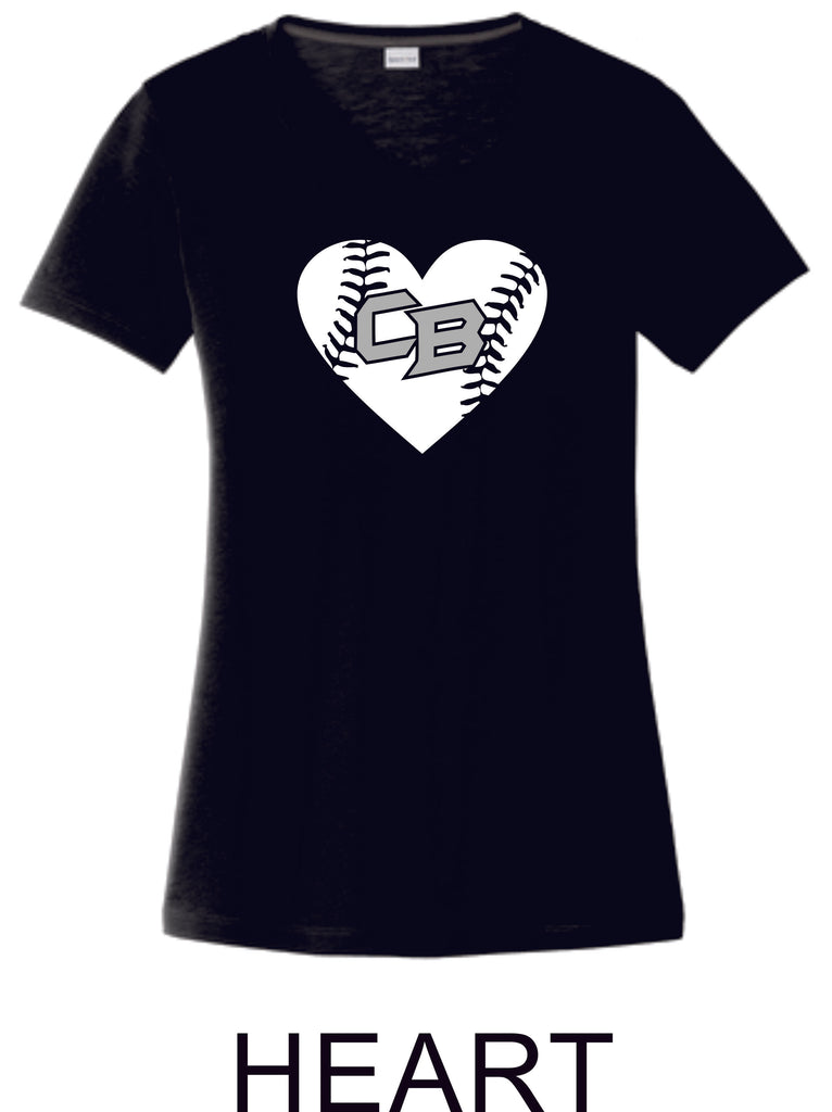 CO Baseball Ladies Wicking Tee- 7 designs