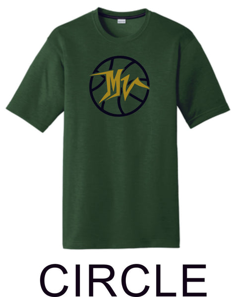 MVHS Basketball Sport Tek Wicking Tee- 3 designs