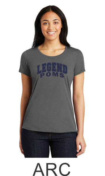LT Poms Sport-Tek Ladies Wicking  Tee - 2 designs