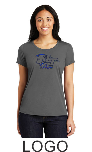 LT Poms Sport-Tek Ladies Wicking  Tee - 2 designs