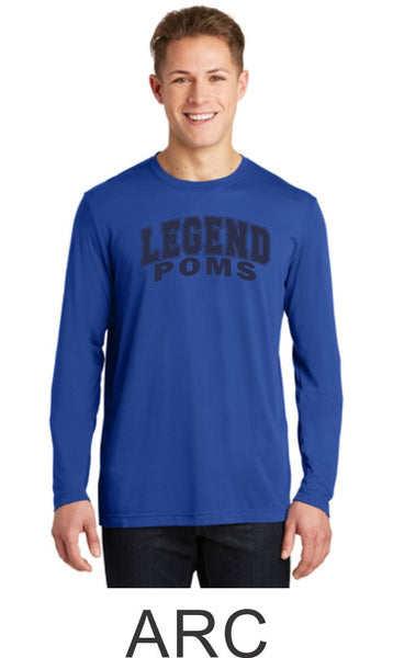 LT Poms Sport-Tek Unisex Long Sleeve Wicking Tee - 2 designs