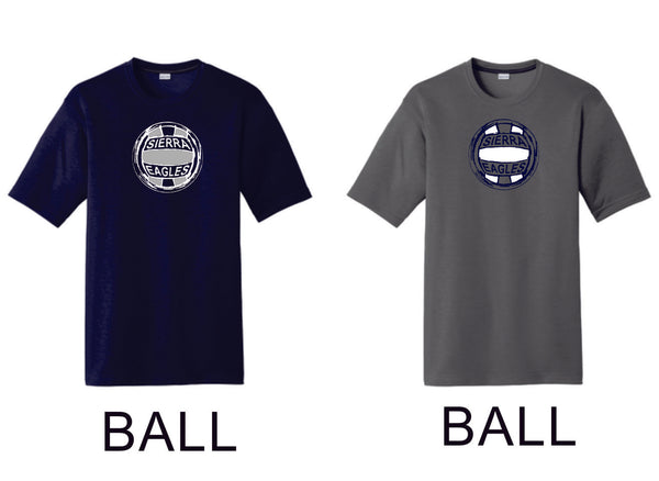Sierra VOLLEYBALL Sport-Tek Unisex Wicking Tee -4 designs