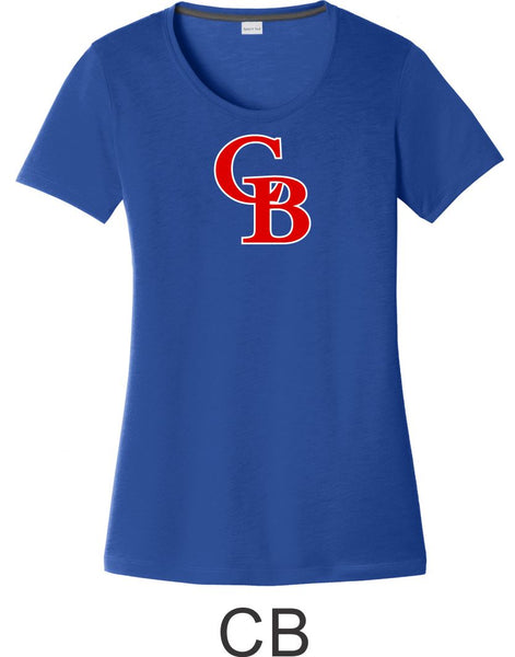 Bulldawgs Ladies Wicking Tee - 2 designs- Matte or Glitter