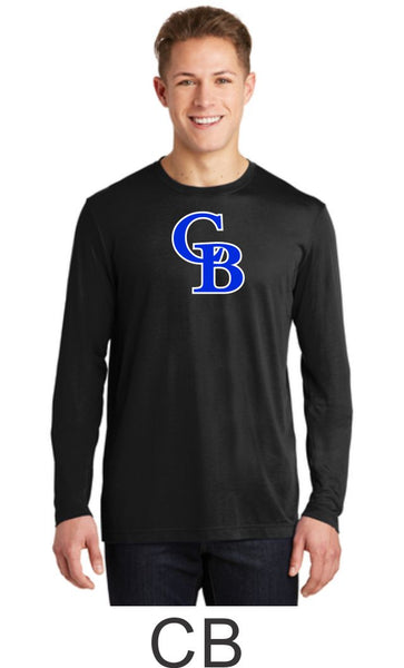Bulldawgs Wicking Long Sleeve Tee- 2 designs- Matte or Glitter