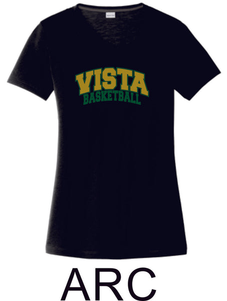 MVHS Basketball Sport Tek Ladies Wicking Tee