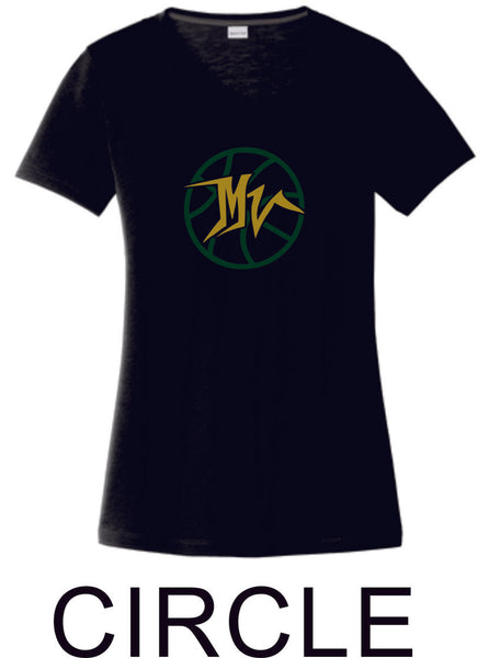 MVHS Basketball Sport Tek Ladies Wicking Tee