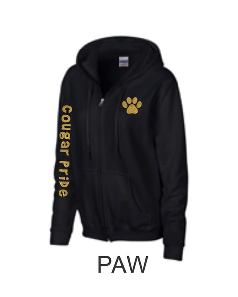 CME Zip Up Hoodie-2 Designs- Matte or Glitter