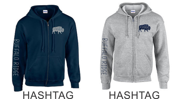 PLE Zip Up Hoodie- 2 designs- Matte or Glitter