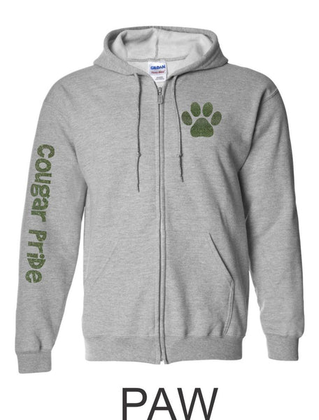 CME Zip Up Hoodie-2 Designs- Matte or Glitter