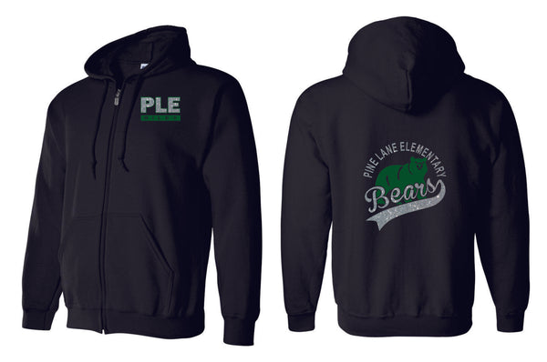 PLE Zip Up Hoodie- 2 designs- Matte or Glitter