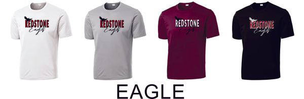 Redstone Wicking Short Sleeve Tee- 3 designs- Adult, Ladies, Youth Sizes