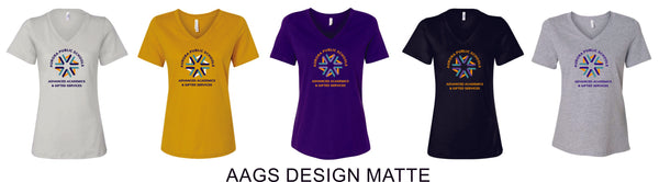APS Ladies Relaxed V-Neck Tee -5 Designs