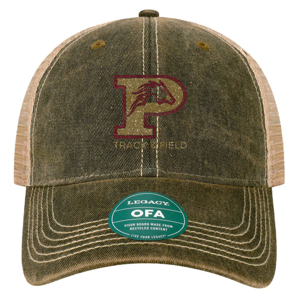 Pondo FAN Track & Field Glitter Trucker Hat