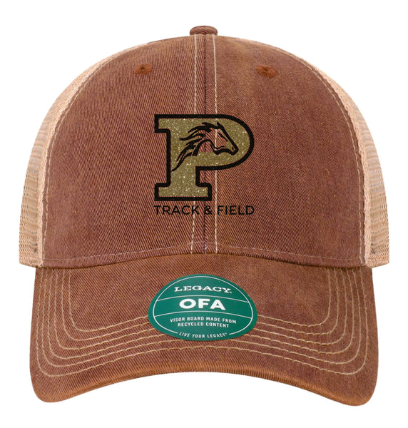Pondo FAN Track & Field Glitter Trucker Hat