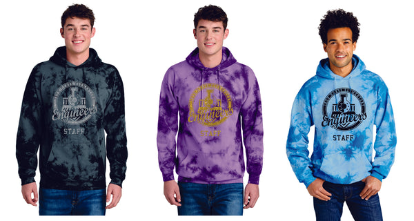 Iron Horse STAFF Tie Dye Hoodie- 3 Colors