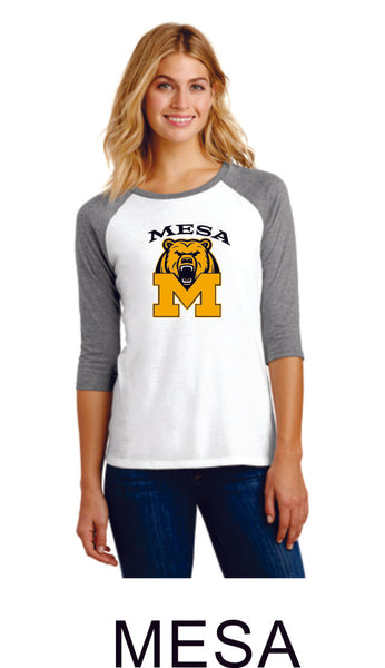 Mesa MS Ladies Raglan- 3 Designs- Matte or Glitter