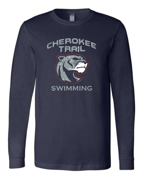 CT Swimming Unisex Long Sleeve Tee-Matte or Glitter