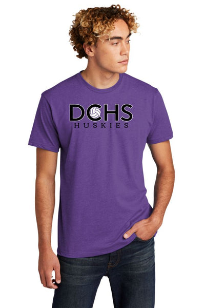 DCHS Volleyball HUSKIES Tee- Matte and Glitter