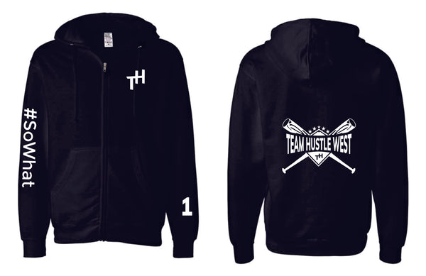 Team Hustle West Zip Up Hoodie- 3 Designs