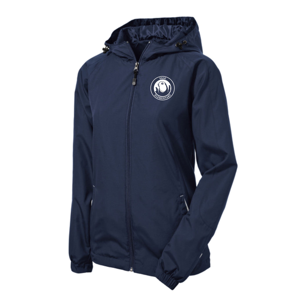 Yale Elementary Hooded Raglan Jacket- Ladies, Unisex