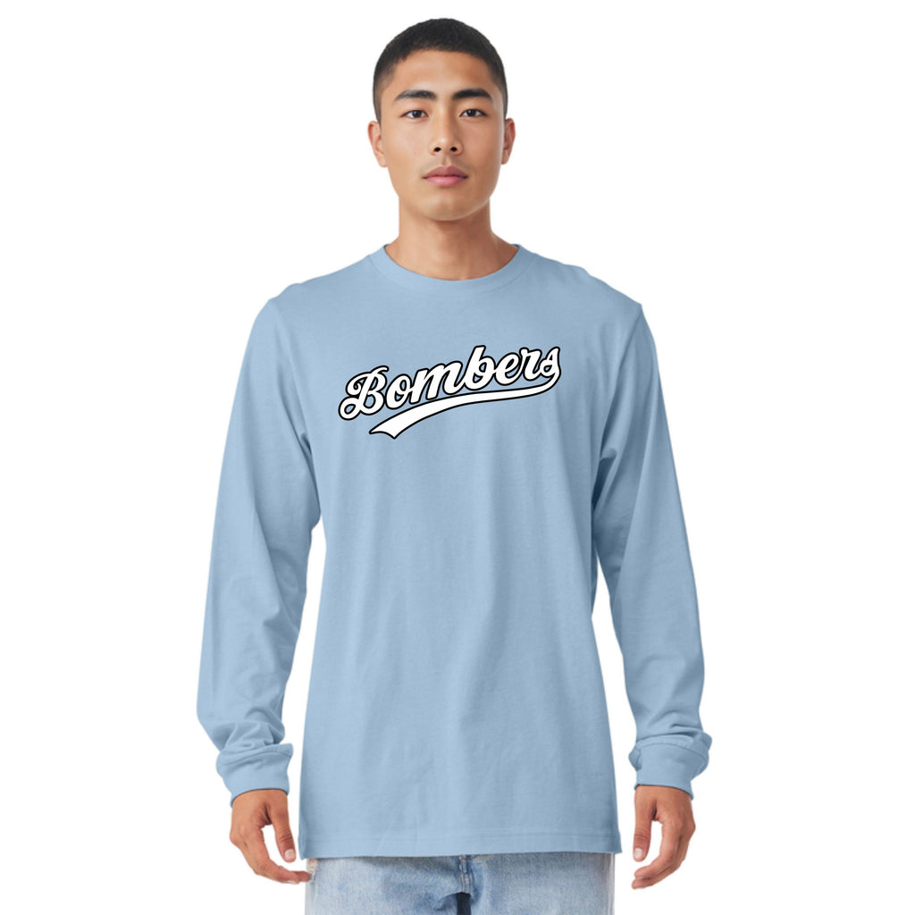 Bombers Bella Canvas Long Sleeve Tee- 4 Colors- Matte or Glitter