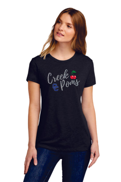 Creek Poms POMS Tee- matte and glitter