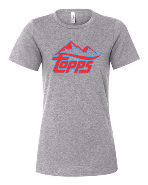 Rocky Mountain Topps Baseball White/Grey Ladies Tee