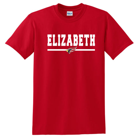 Elizabeth HS Basic Tee BAR Design- Matte or Glitter