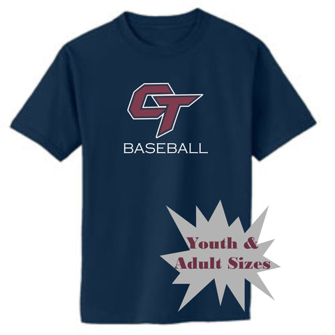 CT Baseball CT DESIGN Basic Tee- Matte or Glitter