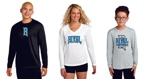 Rival Fastpitch Long Sleeve Tee- Youth, Ladies, Adult Sizes